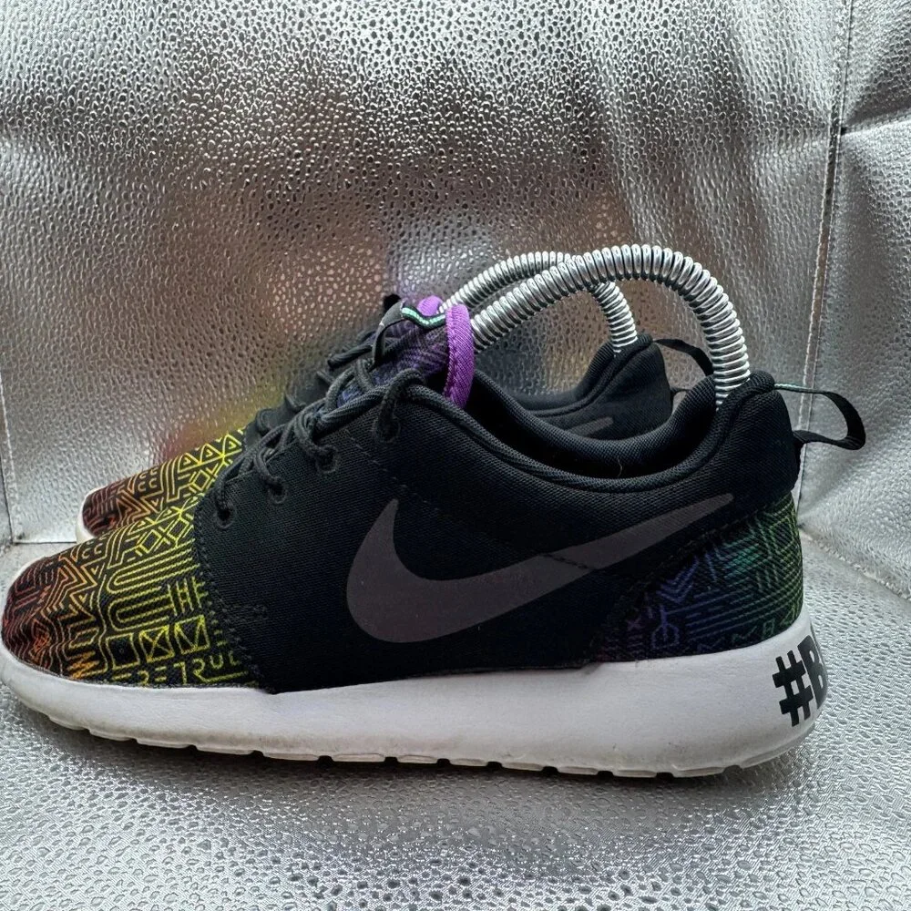 Size 4.5 Nike Roshe One QS‎ Be True Multicolor Mens Lace-U Sneakers 808715-006